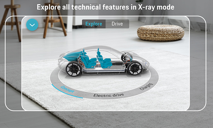 Porsche presenta la app 'Mission E' de Realidad Aumentada