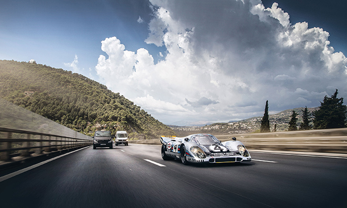 Legendario auto de carreras Porsche utilizado para uso diario