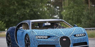 Crean un Bugatti Chiron de tamaño real con piezas de LEGO