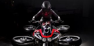 Crea motocicleta voladora, está lista para comercializarse